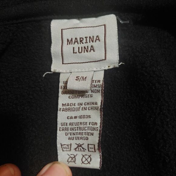 Marina Luna Plaid Poncho - Red and Black - Picture 9 of 12